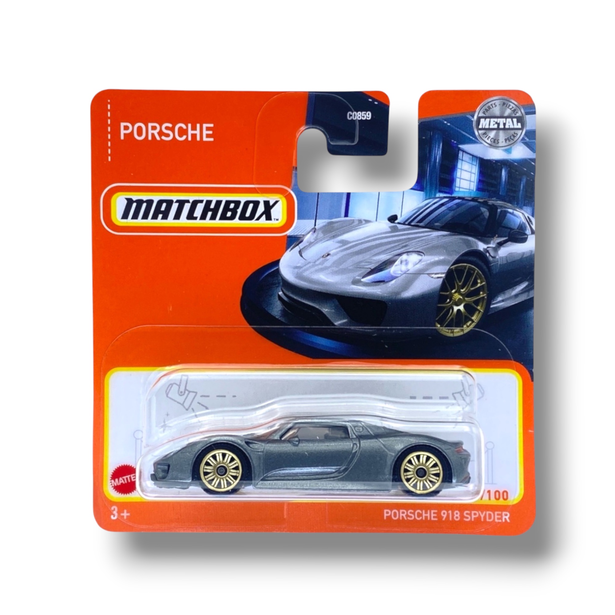 Matchbox Porsche 918 Spyder (Grey) HFR44