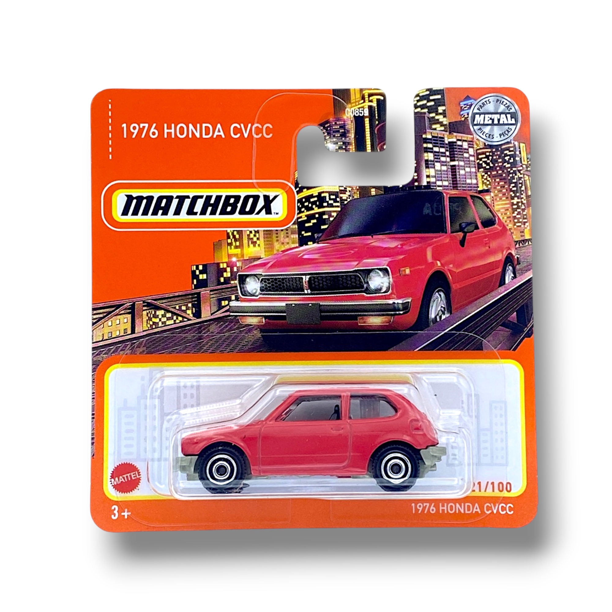 Matchbox 1976 Honda CVCC (Red) HFR90