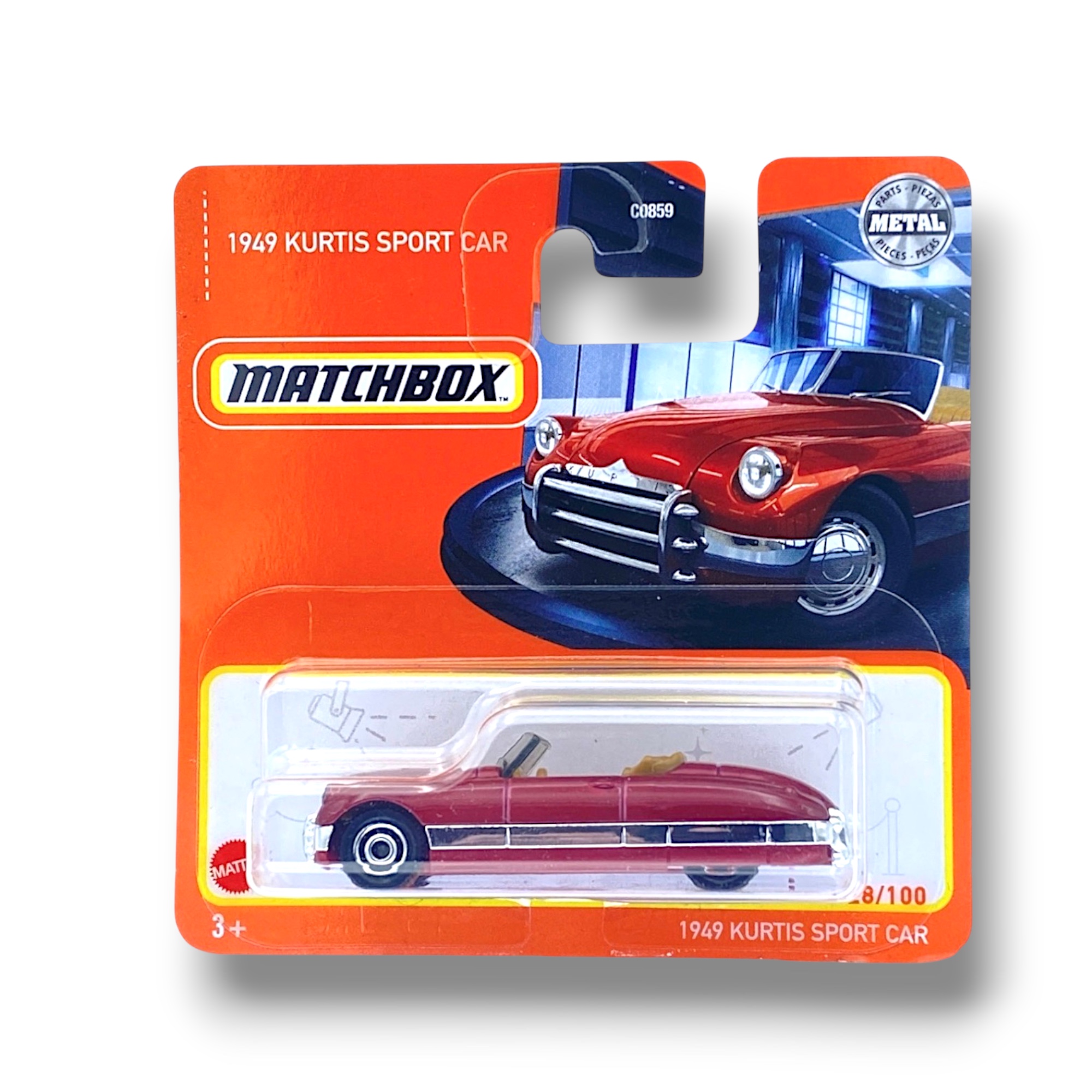 Matchbox 1949 Kurtis Sport Car (Red) HFR38