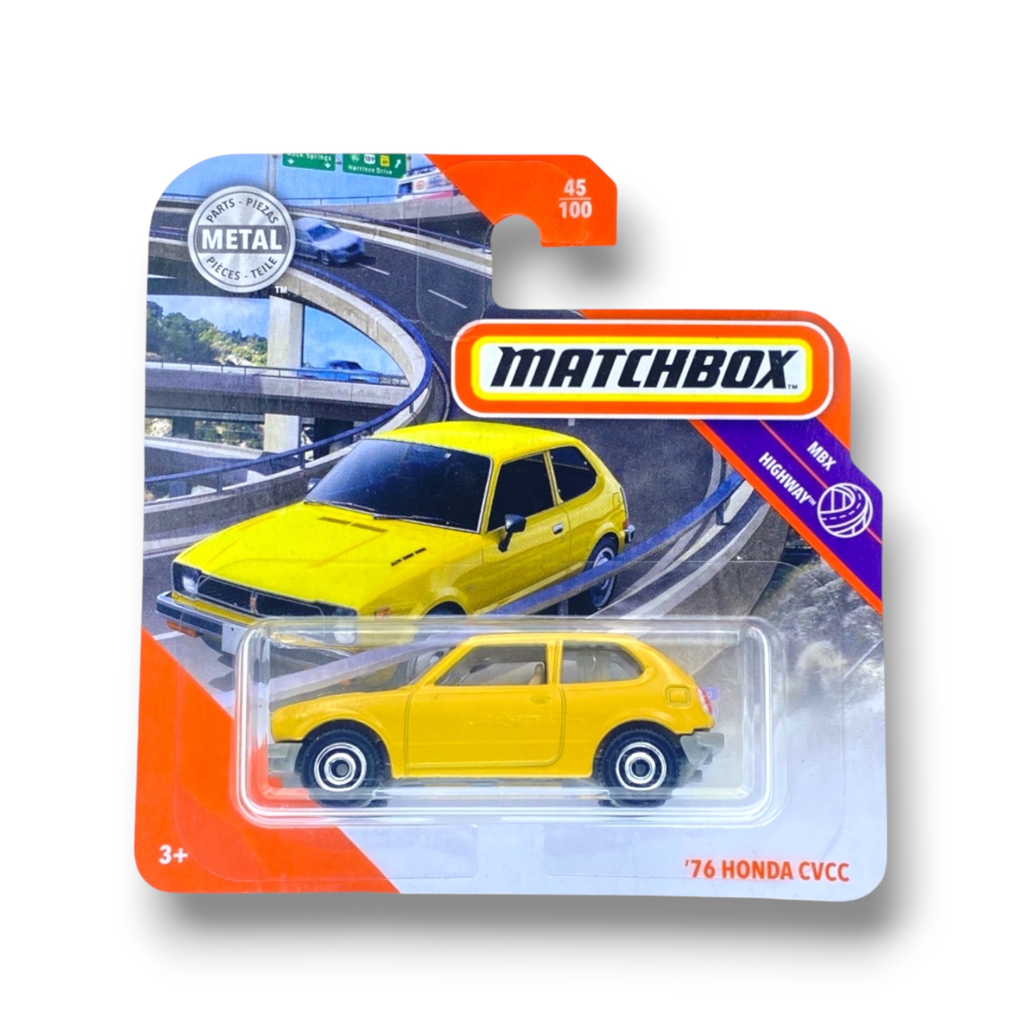 Matchbox ’76 Honda CVCC (Yellow) GKM05