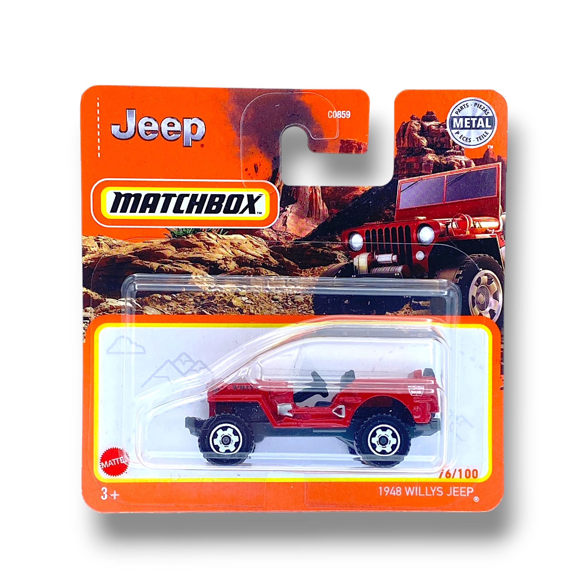 Matchbox 1948 Willys Jeep (Red) GXM94