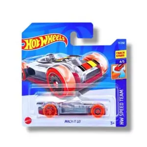 Hot Wheels Mach It Go (Clear, Silver & Orange) HCW90