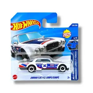 Hot Wheels Jaguar XJC V12 Coupe (White, Red & Blue) HYW54