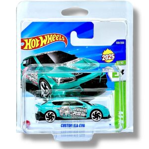Hot Wheels Custom Kia EV6 (Teal, Black & Pink) HYX63
