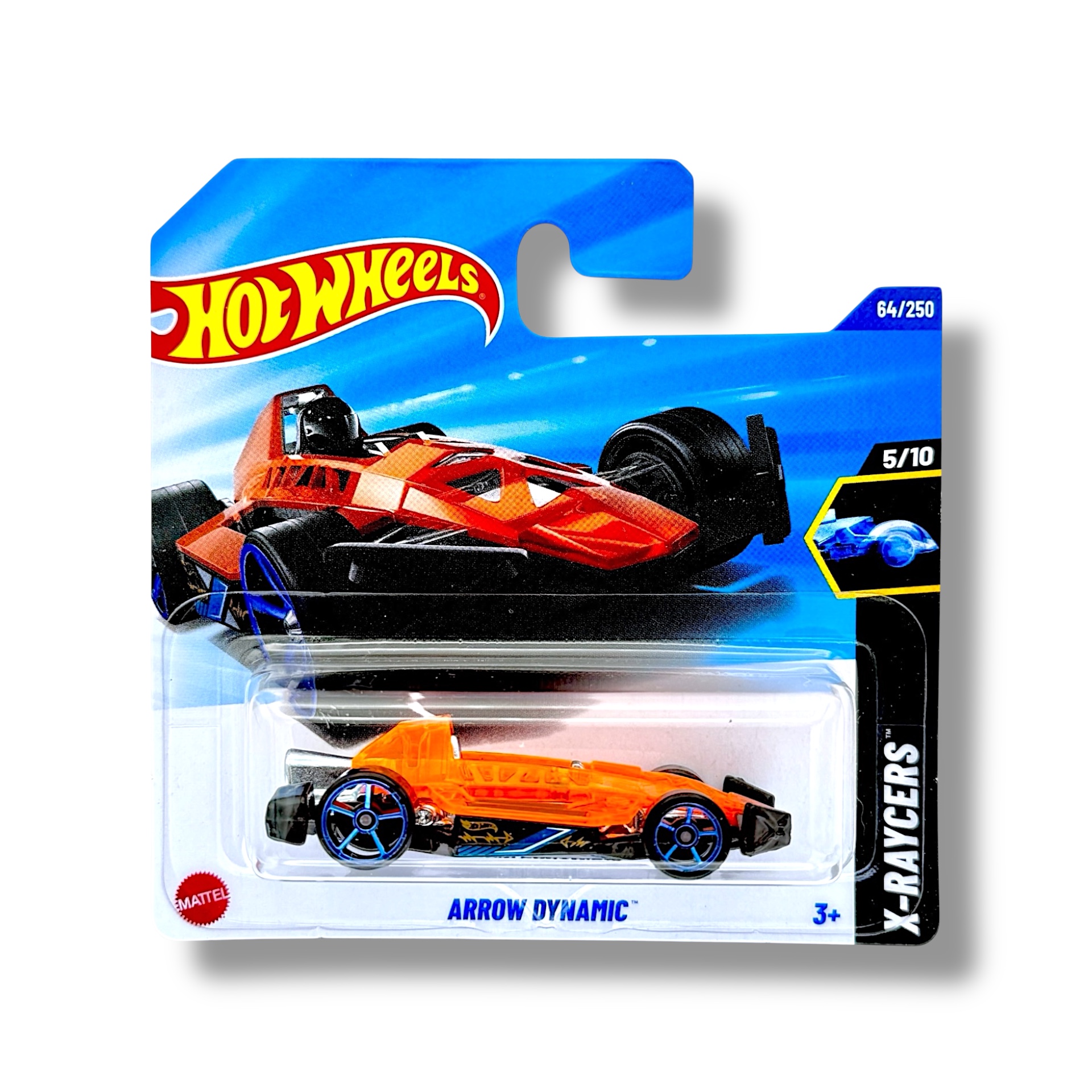 Hot Wheels Arrow Dynamic (Transparent Orange & Black) HYX98