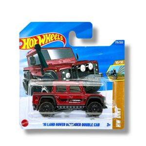 Hot Wheels ’15 Land Rover Defender Double Cab (Red & Black) JBB06