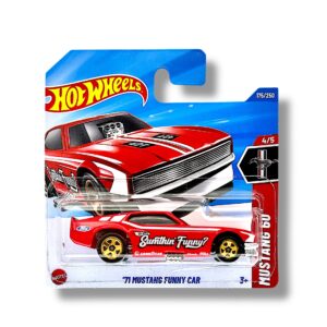 Hot Wheels ’71 Mustang Funny Car (Red & White) JBB04