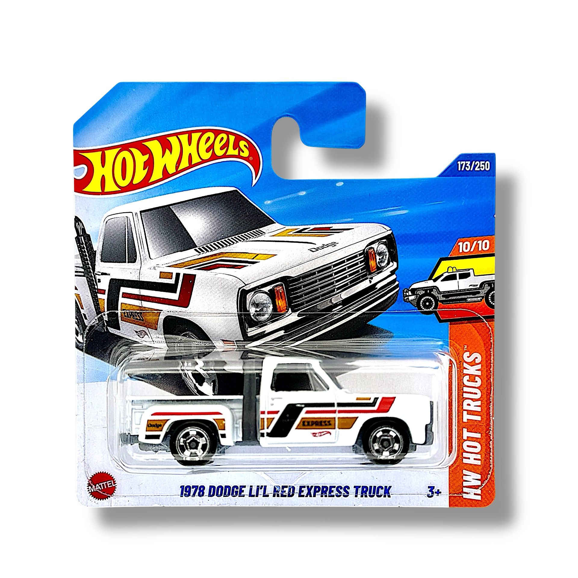Hot Wheels 1978 Dodge Li'l Red Express Truck (White, Black, Red & Gold) JBB03