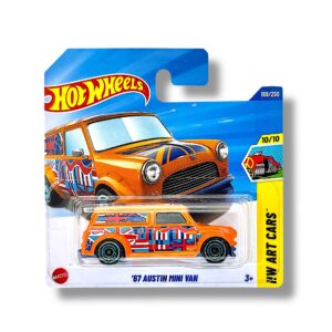 Hot Wheels ’67 Austin Mini Van (Orange, Red, White & Blue) JBB00