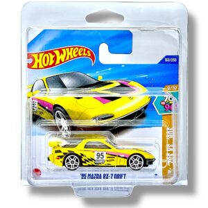 Hot Wheels ’95 Mazda RX-7 Drift (Yellow, Black & Pink) HYY95