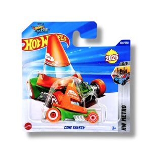 Hot Wheels Cone Shaker (Orange & Green – Hot Wheels Let’s Race) HYW35