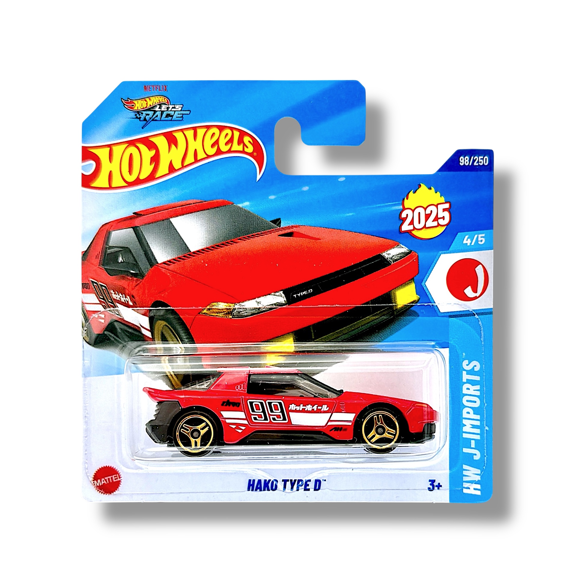 Hot Wheels Hako Type D (Red, Black & White - Hot Wheels Let's Race) HYX80