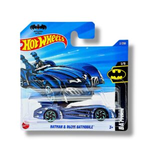 Hot Wheels Batman & Robin Batmobile (Metallic Blue) HYX61