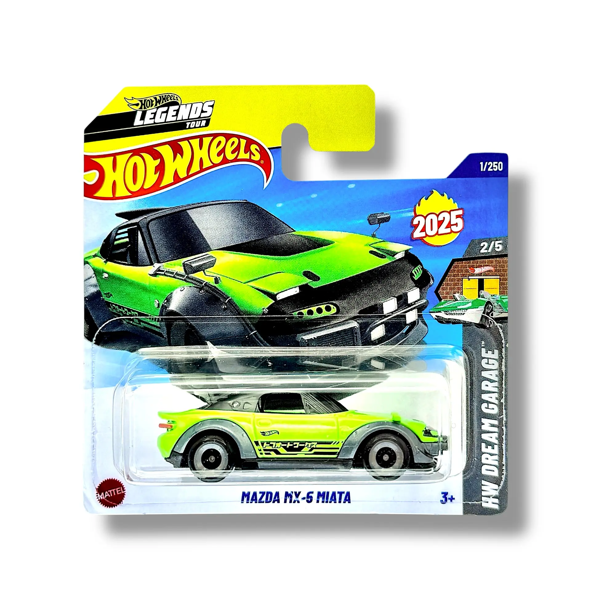 Hot Wheels Mazda MX-5 Miata (Green, Black & Grey) HYX57