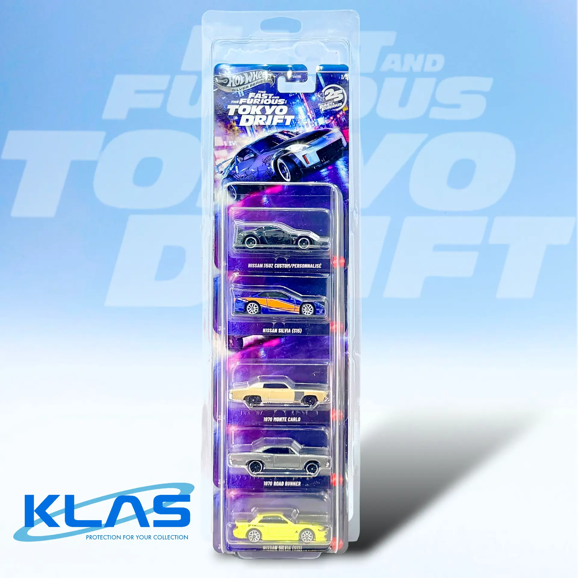 Hot Wheels Silver Series Fast & Furious Tokyo Drift Complete Set 1