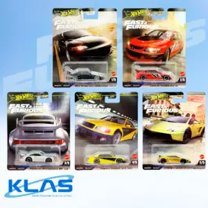 Hot Wheels Premium Fast & Furious 5 Car Set + KLAS Car Keeper/s