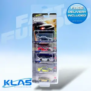 Hot Wheels Premium Fast & Furious 5 Car Set + KLAS Car Keeper/s