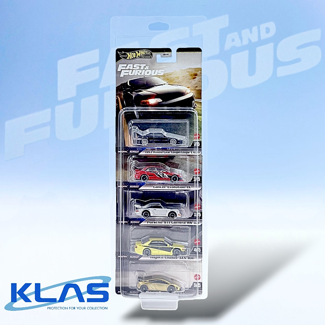 Hot Wheels Fast & Furious, Hot Wheels Premium, Honda Civic EG, Lancer Evolution IX, Porsche 911 Carrera RS 3.8, Toyota Chaser JZX100, Lamborghini Gallardo Superleggera, Hot Wheels 5 Car Set, Fast and Furious Diecast, KLAS Car Keepers, Hot Wheels Protectors
