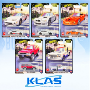 Hot Wheels Premium Boulevard 5 Car Set #141–#145 with KLAS Car Keeper Protector/s