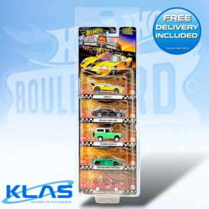 Hot Wheels Premium Boulevard 5 Car Set #136–#140 with KLAS Car Keeper Protector/s