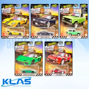Hot Wheels Premium Boulevard 5 Car Set #136–#140 with KLAS Car Keeper Protector/s