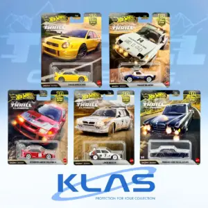 Hot Wheels Premium Thrill Climbers 5 Car Set with KLAS Car Keeper/s