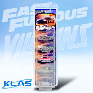 Hot Wheels Fast & Furious Villains 5 Car Set + KLAS Car Keeper Protector/s