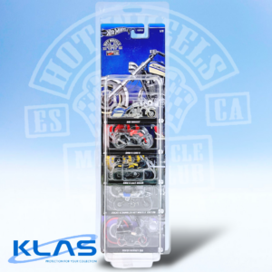 Hot Wheels Motorcycle Club 5 Bike Set + KLAS Car Keeper Protector/s