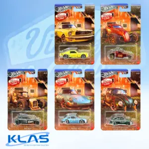 Hot Wheels Vintage Club 68 Silver Series 5 Car Set + KLAS Car Keeper Protector/s