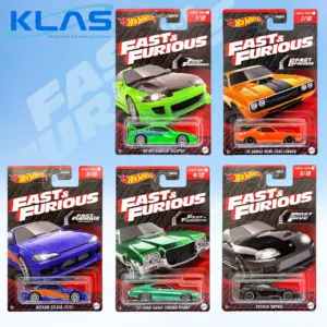 Hot Wheels Fast & Furious Series 1 Complete 10 Car Set + KLAS Car Keeper Protectors