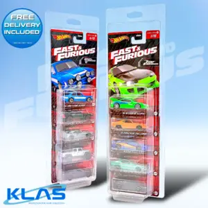 Hot Wheels Fast & Furious Series 1 Complete 10 Car Set + KLAS Car Keeper Protectors