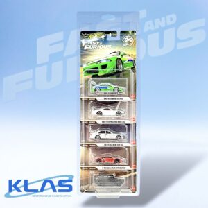 Hot Wheels Premium Fast & Furious 25th Anniversary 5 Car Set + KLAS Car Keeper/s